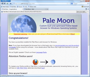 Браузер Pale Moon картинка №5